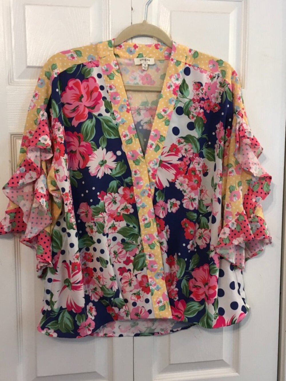 Umgee Multicolor Floral Blouse